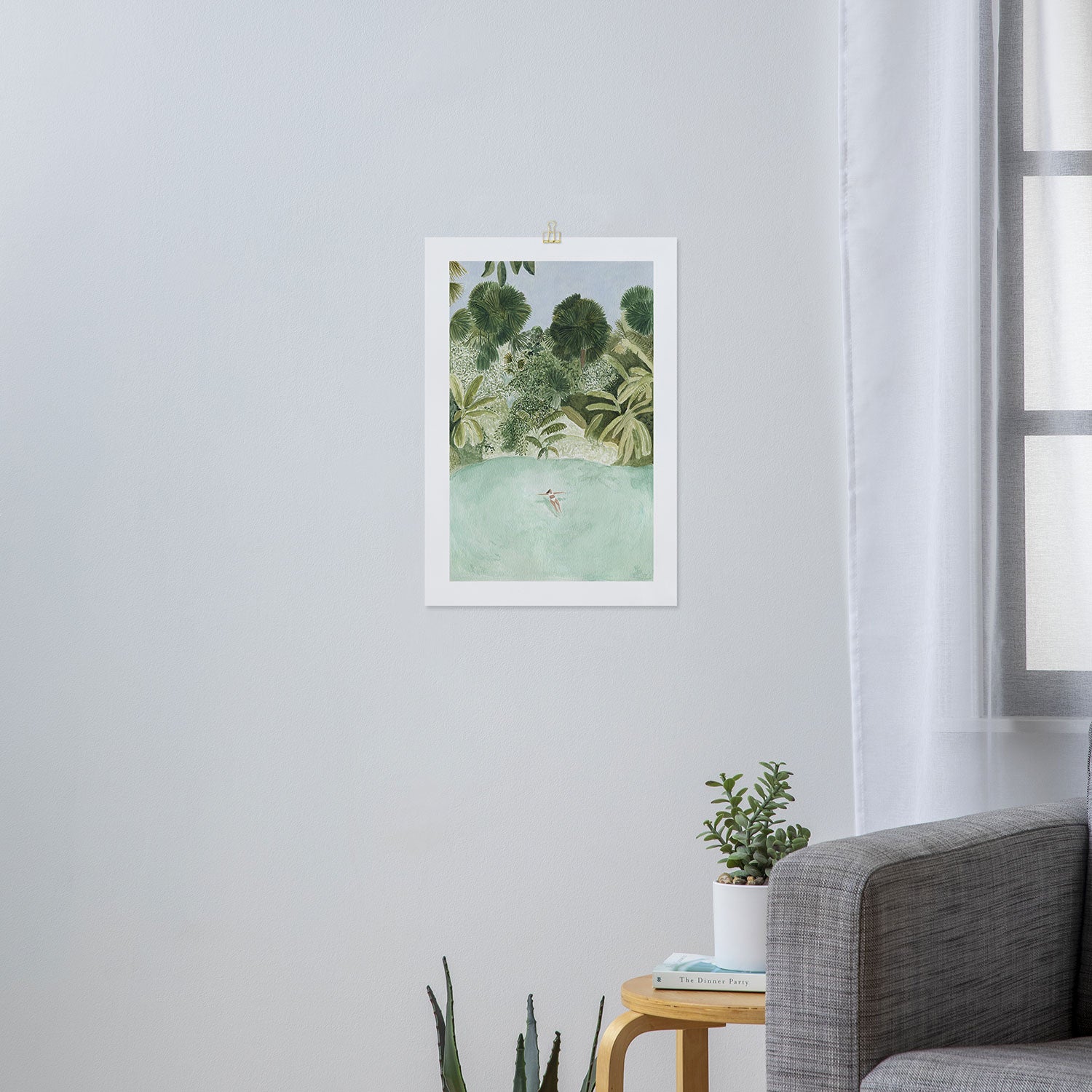 Bathing Girl Art Print Gallery Image 3