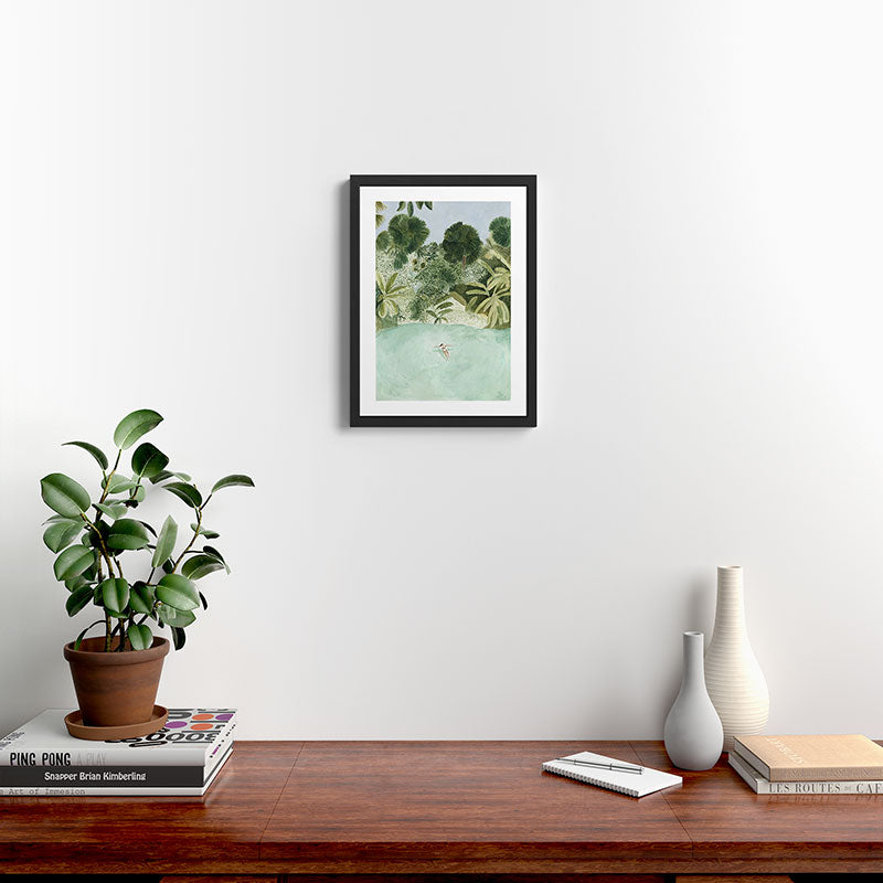 Bathing Girl Framed Art Print Gallery Image 2