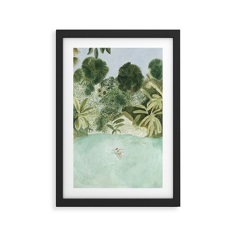 Bathing Girl Framed Art Print Gallery Image 2