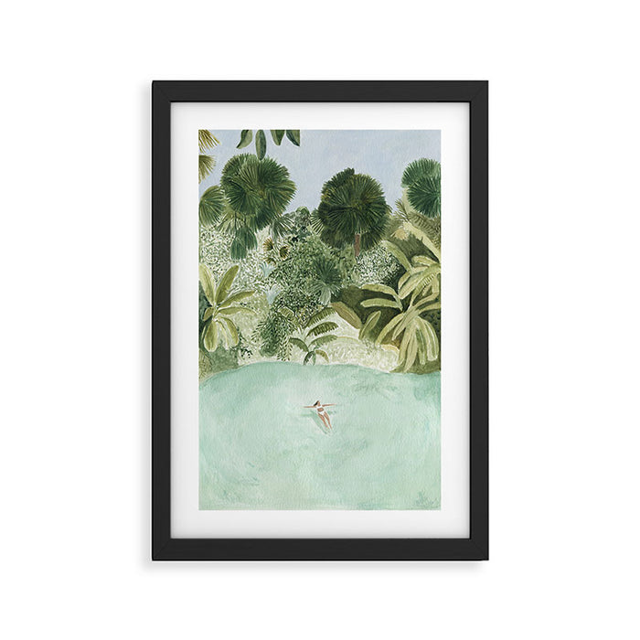 Bathing Girl Framed Art Print Gallery Image 1