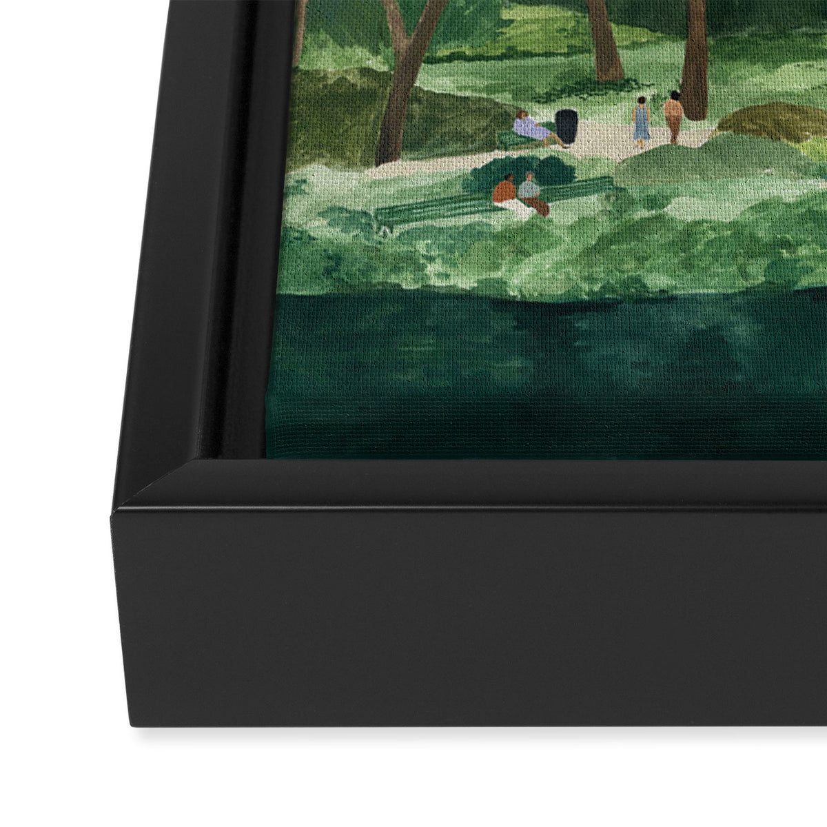 Central Park afternoon Framed Canvas Print Gallery Image 3