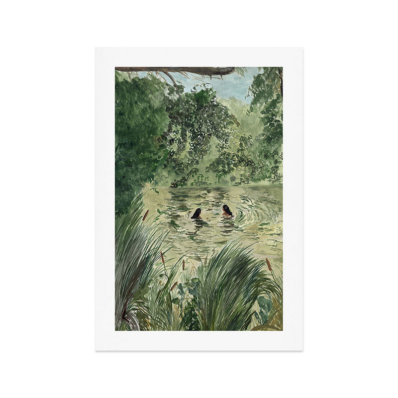 Ladies in the Lake Art Print Gallery Image 1