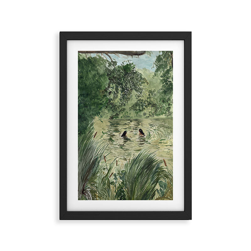 Ladies in the Lake Framed Art Print Gallery Image 2