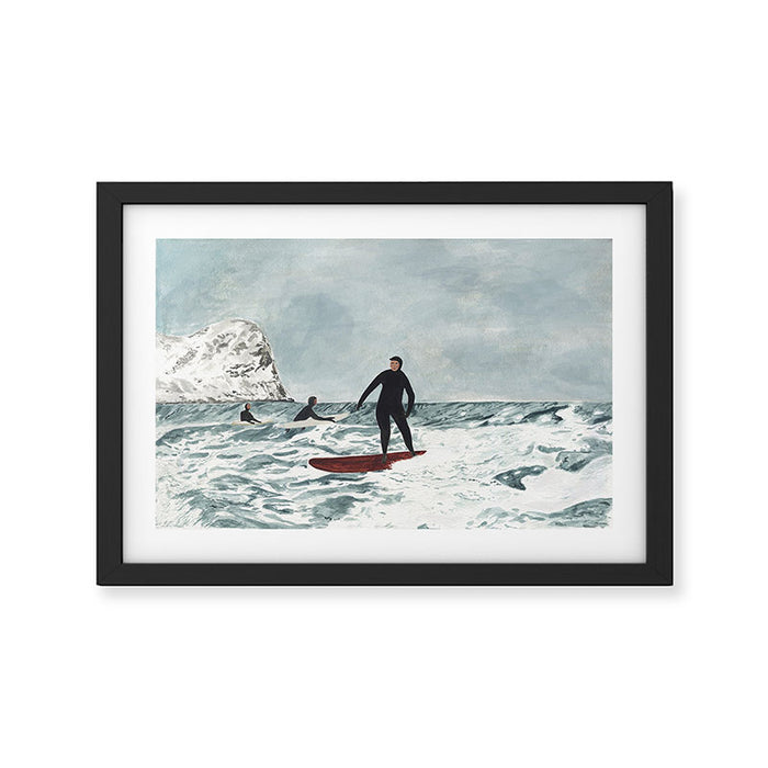 Nordic Surf Framed Art Print Gallery Image 1