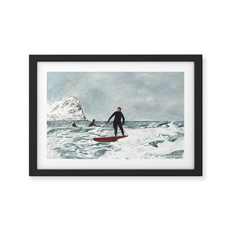 Nordic Surf Framed Art Print Gallery Image 2