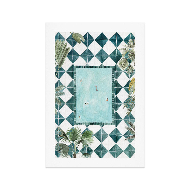 Pool Day Art Print Gallery Image 1