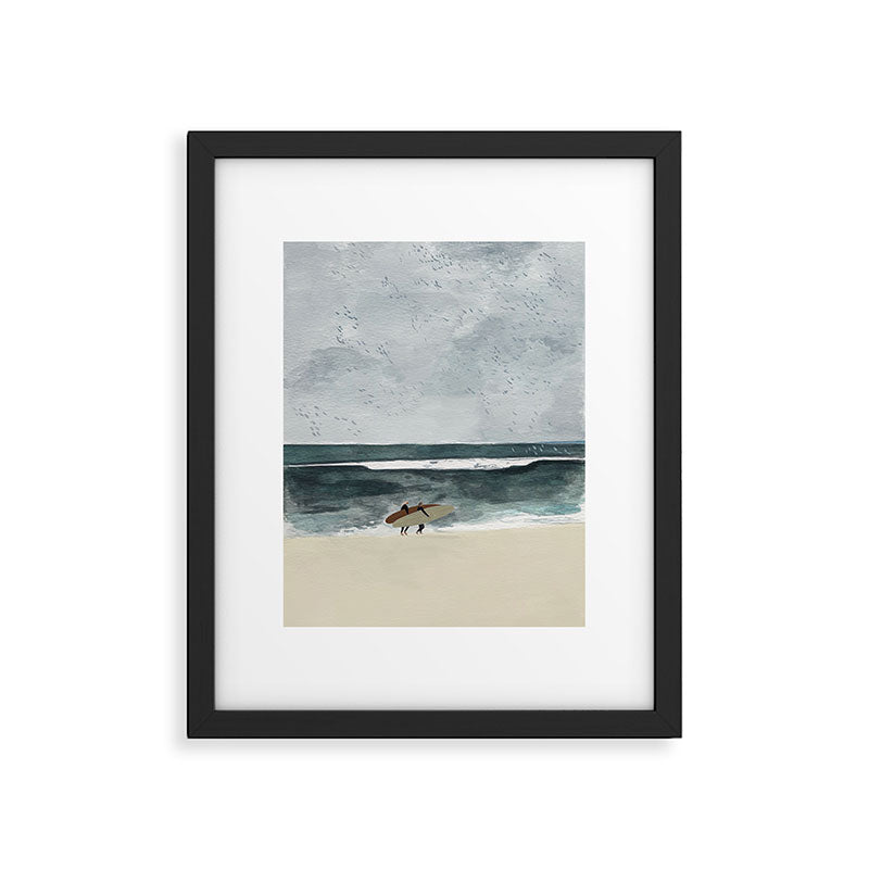 Rainy Surf Framed Art Print Gallery Image 5