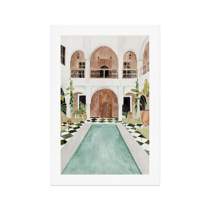 Riad Art Print Gallery Image 1
