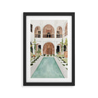 Riad Framed Art Print Gallery Image 2