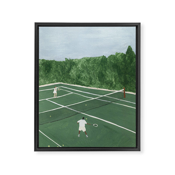 Tennis on Friday Framed Canvas Print Gallery Image 1