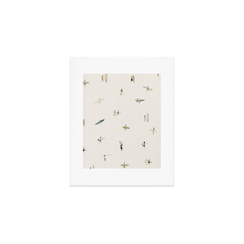 Tiny Surfers Art Print Gallery Image 1