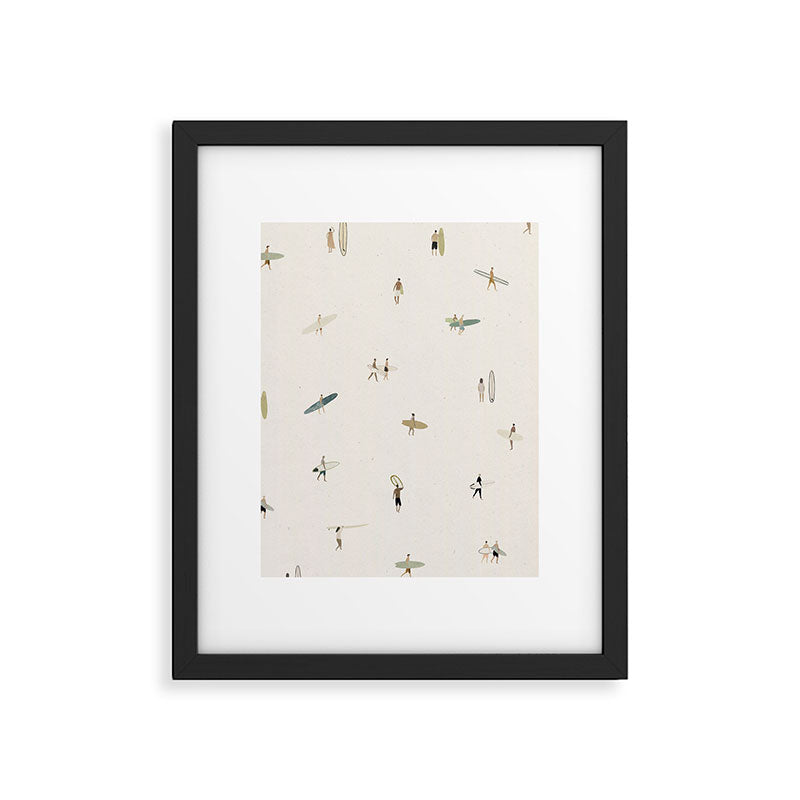 Tiny Surfers Framed Art Print Gallery Image 5