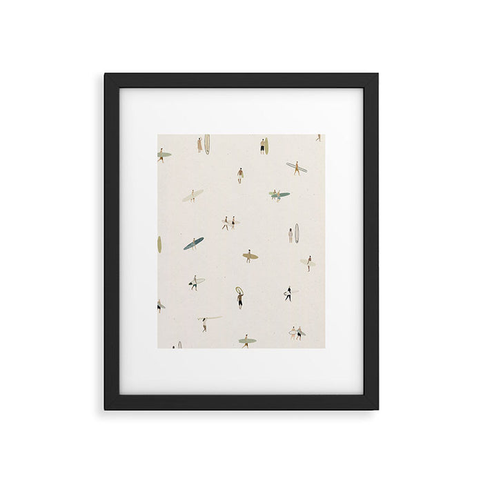 Tiny Surfers Framed Art Print Gallery Image 1