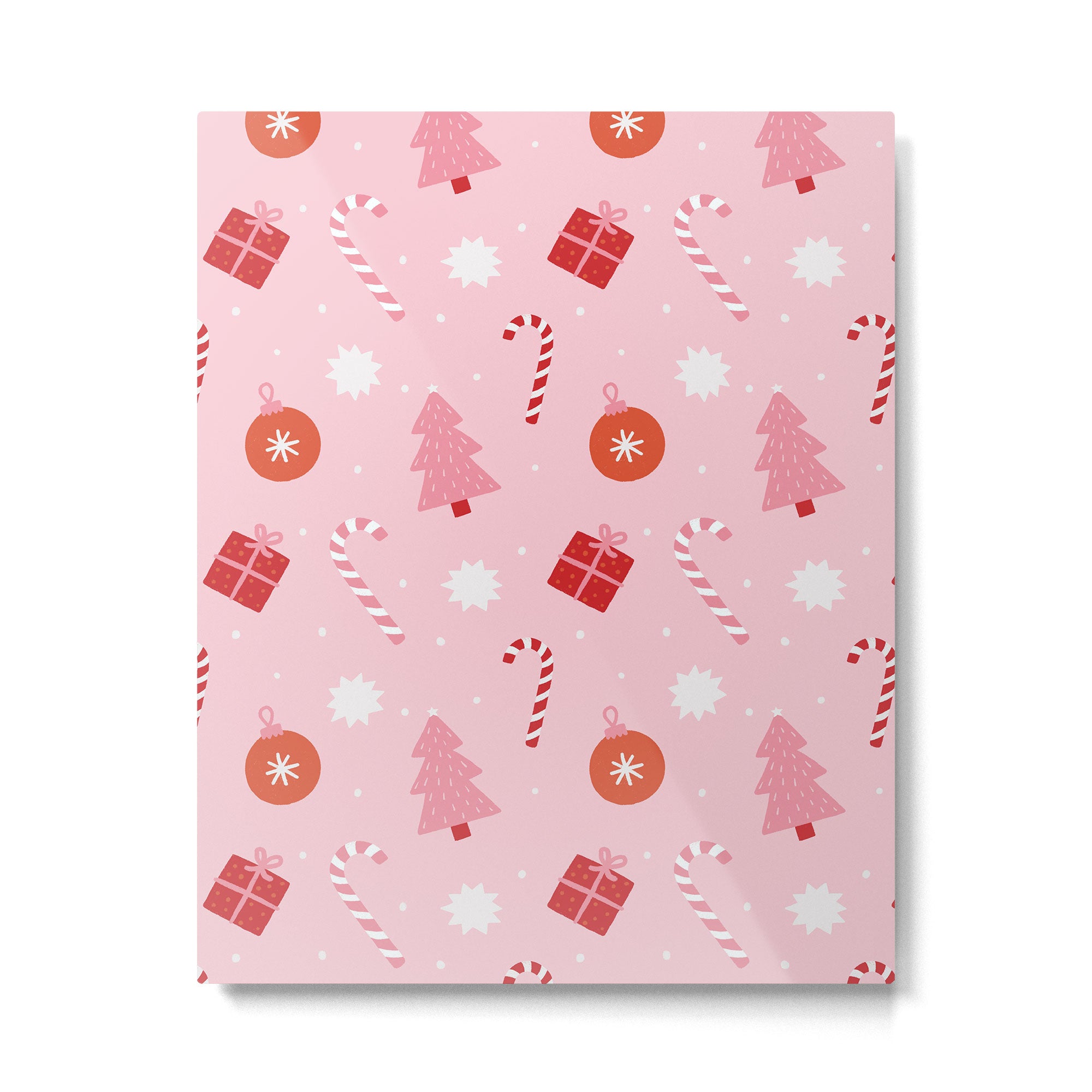 Christmas Fun - Pink Palette  Metal Print Gallery Image 6