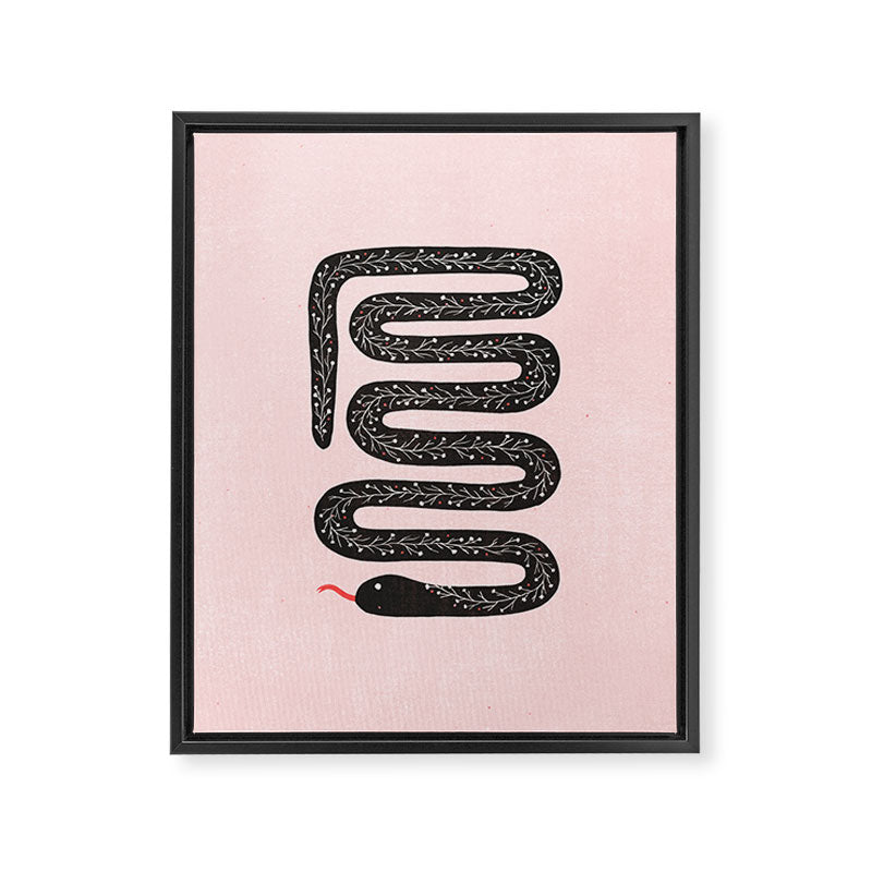 Flower Snake Framed Canvas Print Gallery Image 8