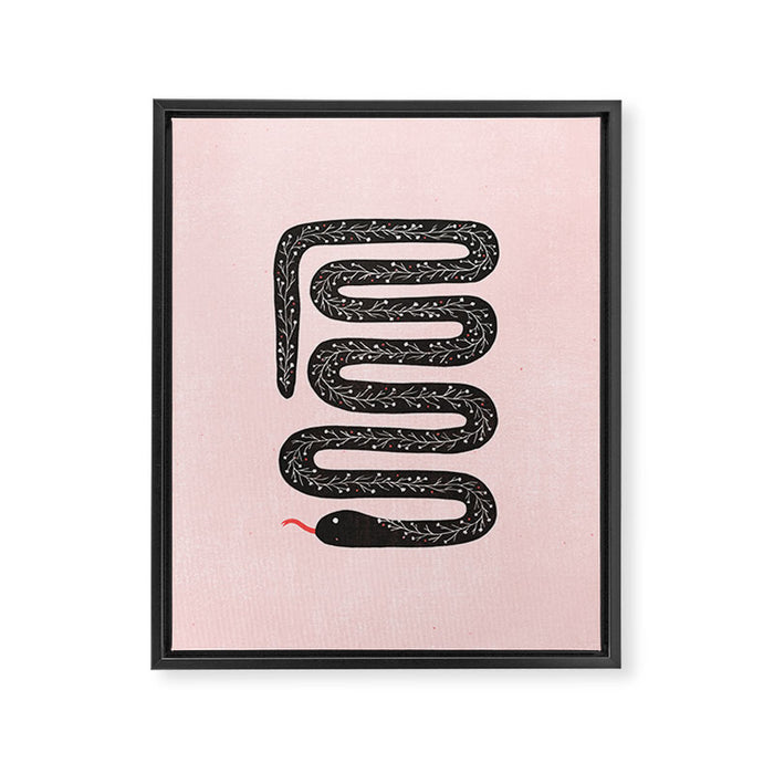 Flower Snake Framed Canvas Print Gallery Image 1