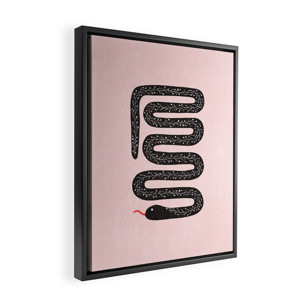 Flower Snake Framed Canvas Print Gallery Image 2
