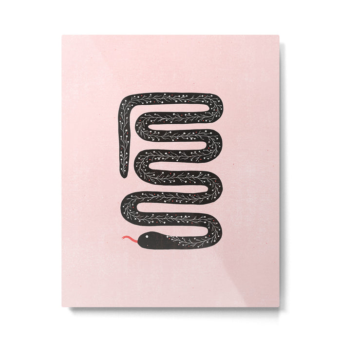 Flower Snake Metal Print Gallery Image 1