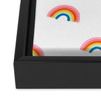Happy Rainbow Framed Canvas Print Gallery Image 3