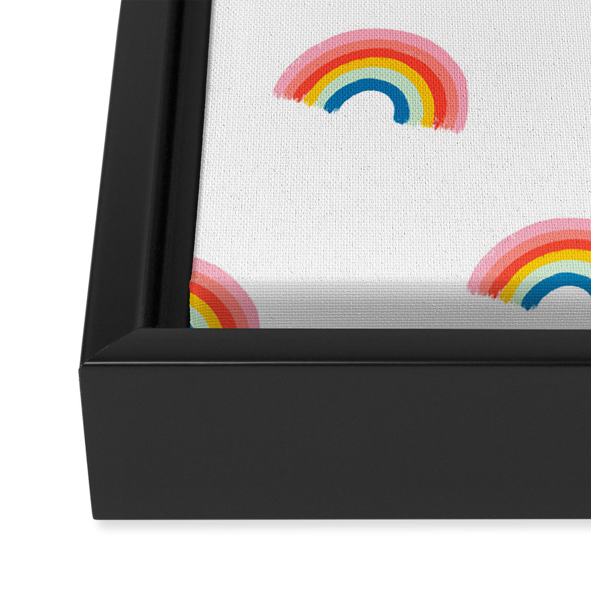 Happy Rainbow Framed Canvas Print Gallery Image 3