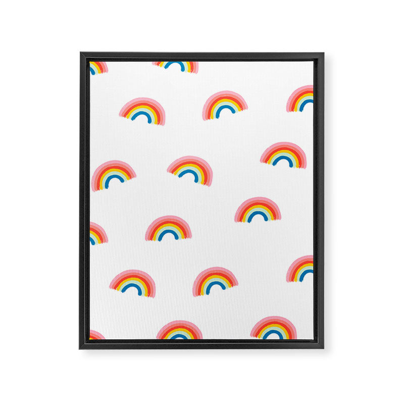 Happy Rainbow Framed Canvas Print Gallery Image 8