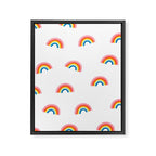 Happy Rainbow Framed Canvas Print Gallery Image 8