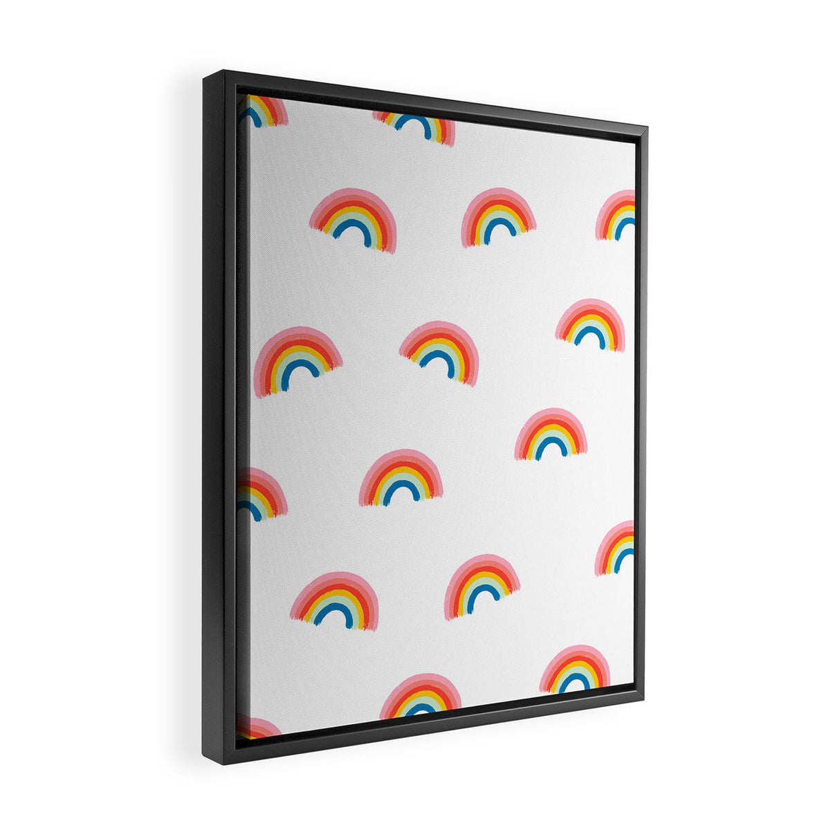Happy Rainbow Framed Canvas Print Gallery Image 2
