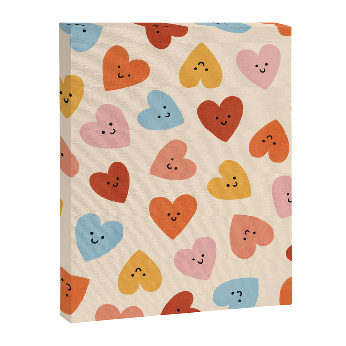 Happy Smiley Heart Canvas Print Gallery Image 1