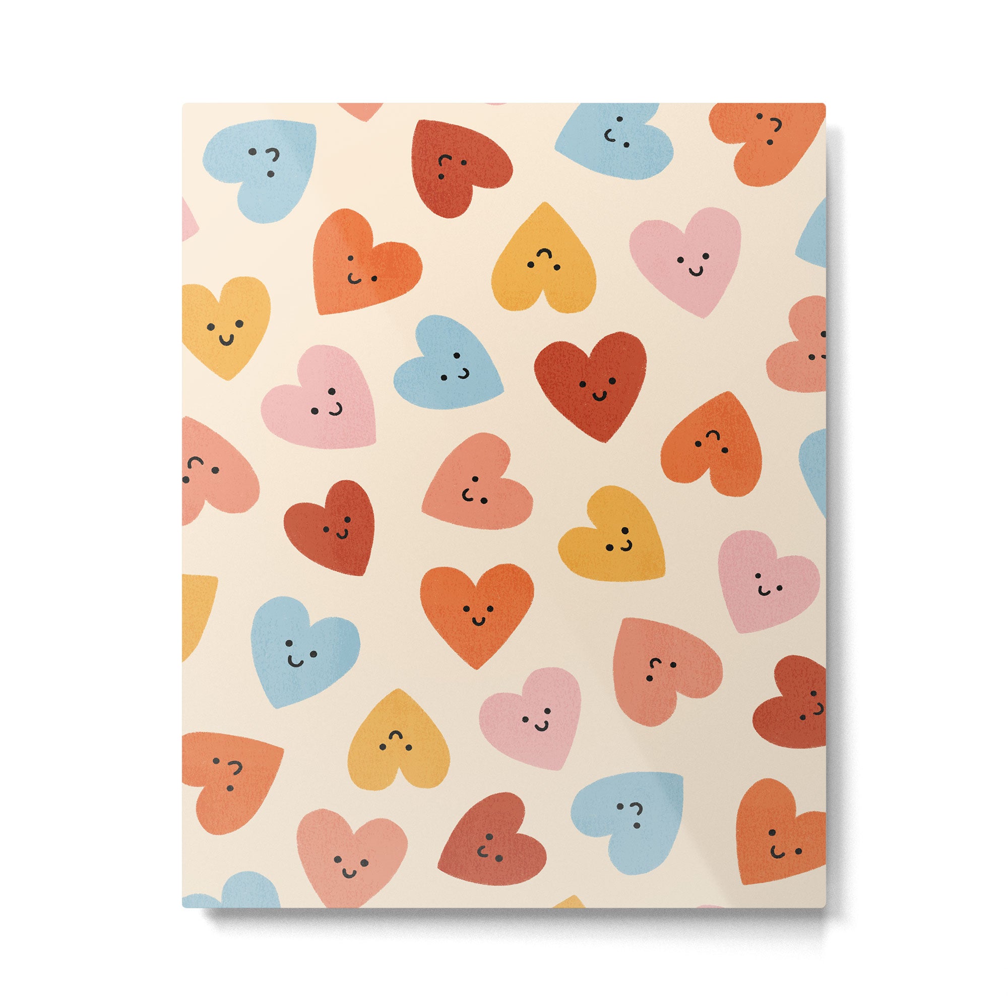 Happy Smiley Heart Metal Print Gallery Image 6