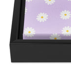 Lilac Flowers Framed Canvas Print Gallery Image 3