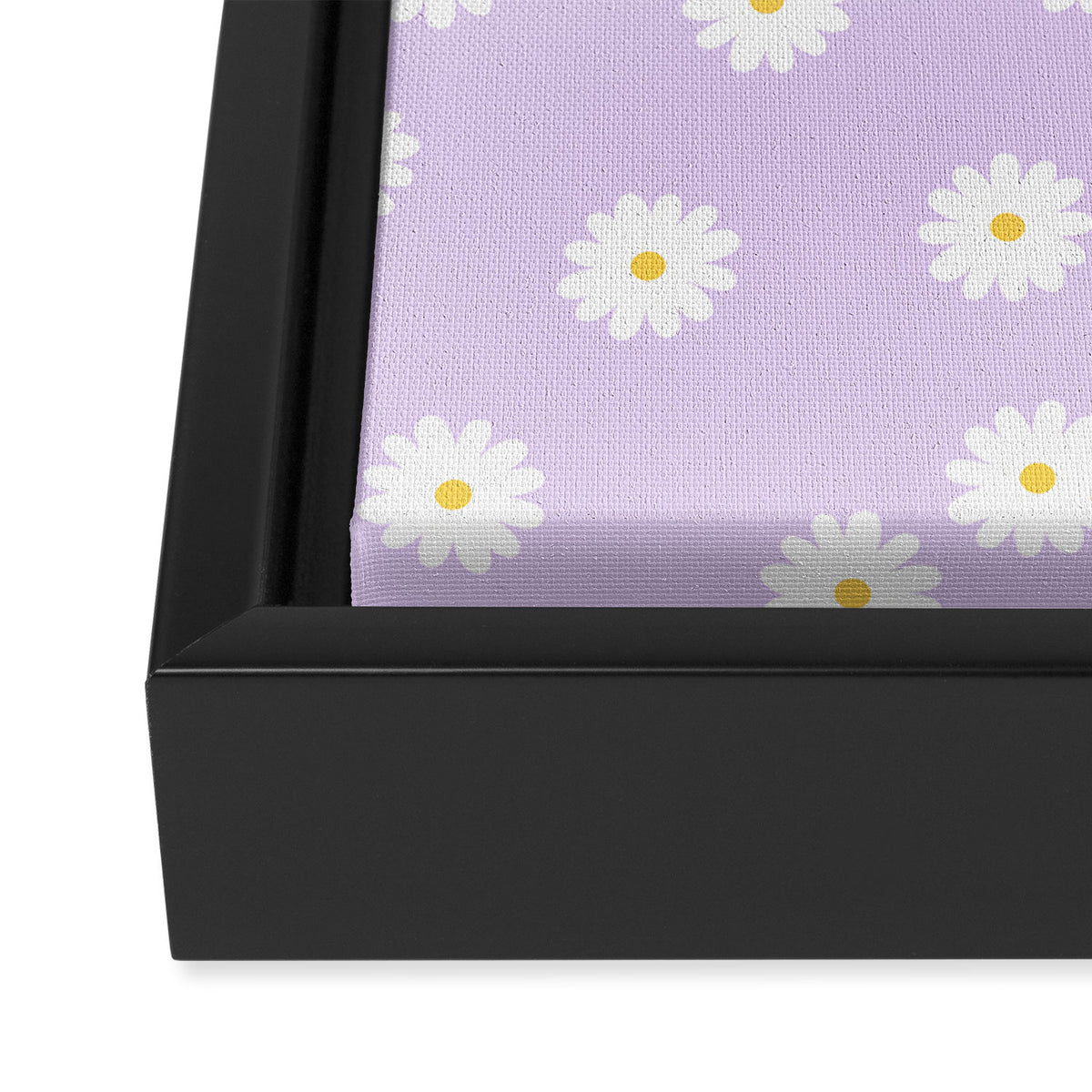 Lilac Flowers Framed Canvas Print Gallery Image 3