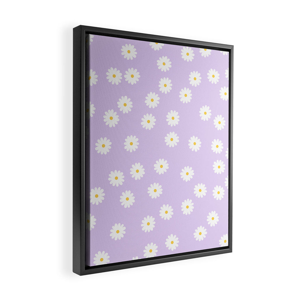 Lilac Flowers Framed Canvas Print Gallery Image 2