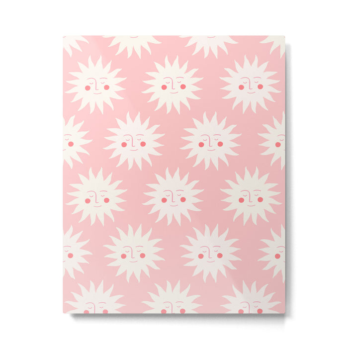 Pink Sunny Days Metal Print Gallery Image 1