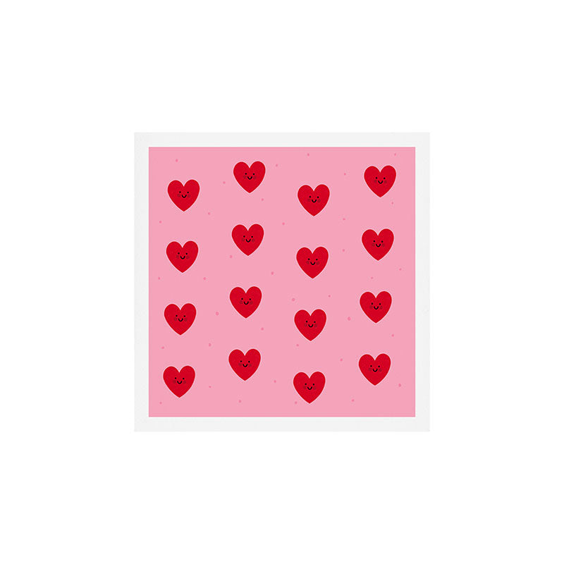 Red Hearts Art Print Gallery Image 1