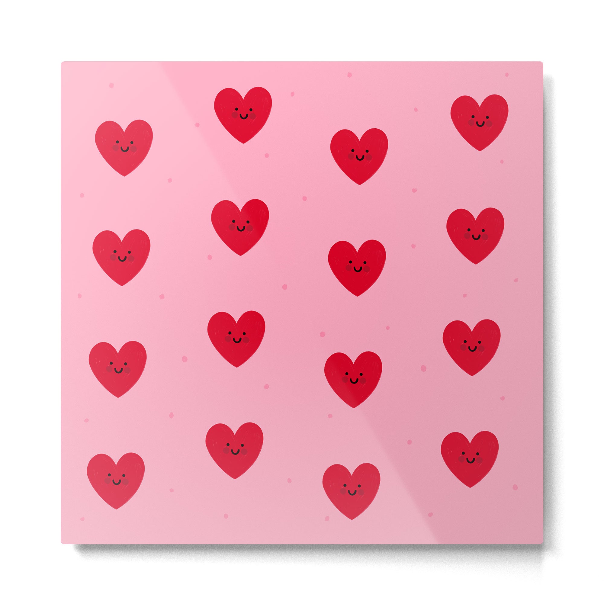 Red Hearts Metal Print Gallery Image 2