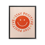Stay Positive  Framed Canvas Print Gallery Image 8