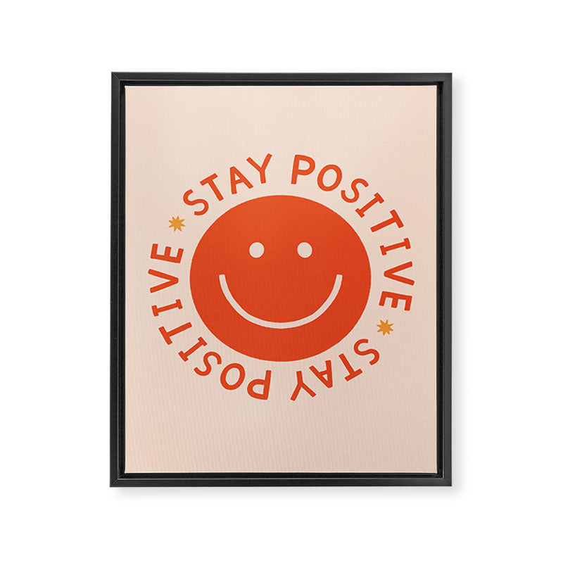 Stay Positive  Framed Canvas Print Gallery Image 8
