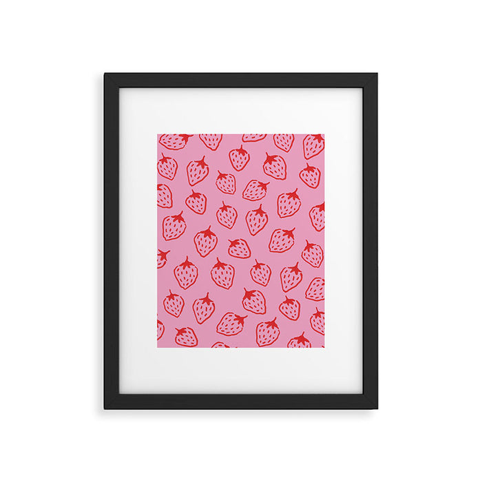 Sweet Strawberry Framed Art Print Gallery Image 1