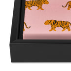 Walking Tiger Framed Canvas Print Gallery Image 3