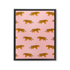Walking Tiger Framed Canvas Print Gallery Image 8