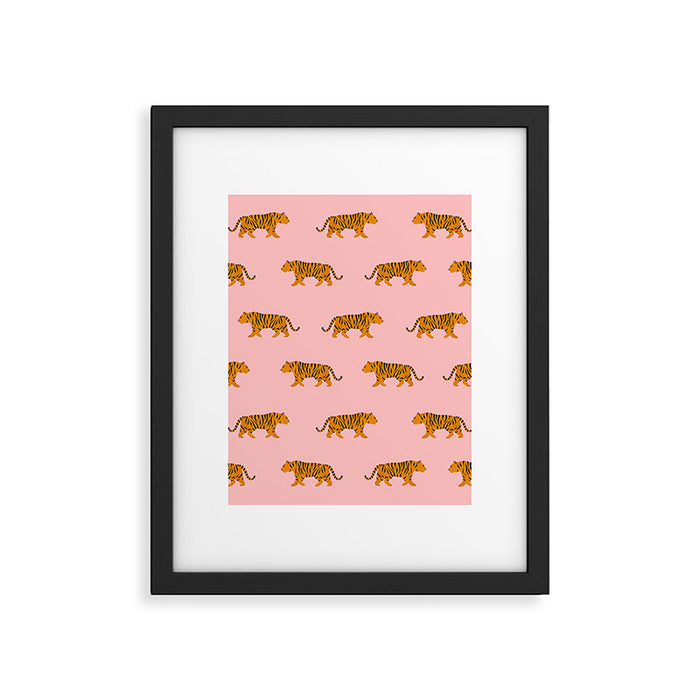 Walking Tiger Framed Art Print Gallery Image 1