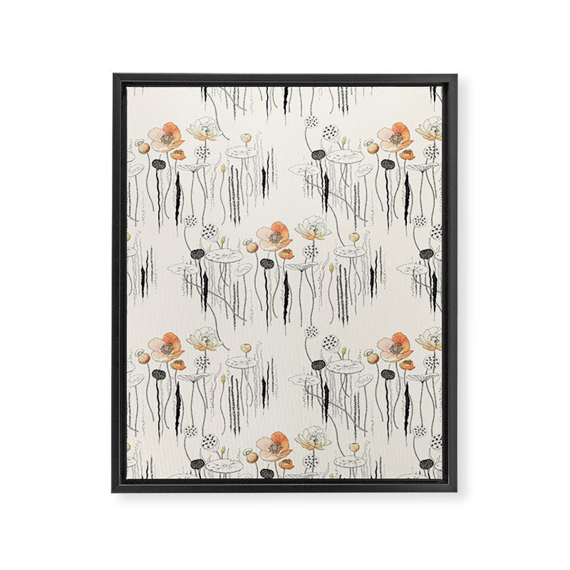 Coral Watercress Pond Framed Canvas Print Gallery Image 8