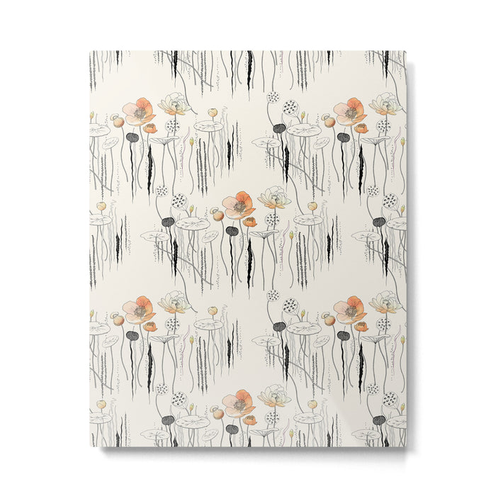 Coral Watercress Pond Metal Print Gallery Image 1