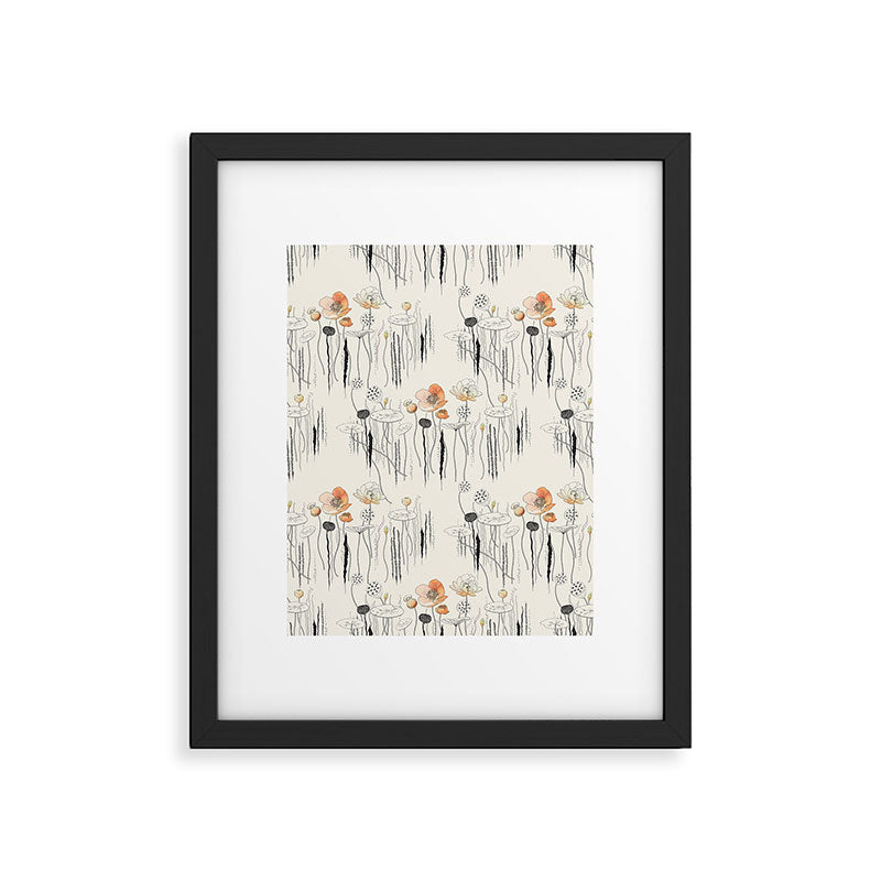 Coral Watercress Pond Framed Art Print Gallery Image 6
