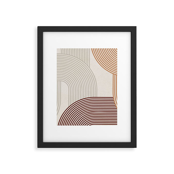 Mid Century Line Art I Framed Art Print Gallery Image 1