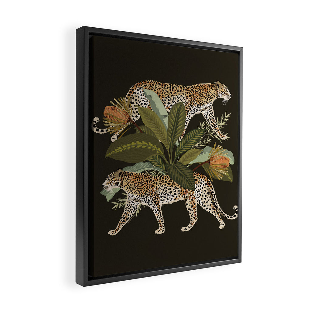 Risette Cheetah Framed Canvas Print Gallery Image 2