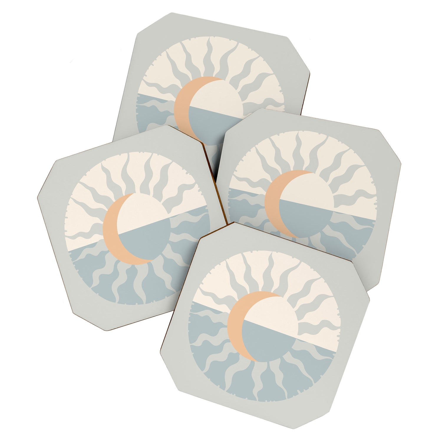 Seafoam Sunset Coaster Gallery Image 1