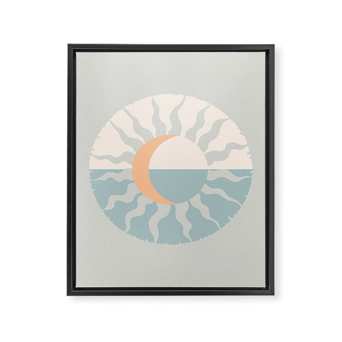 Seafoam Sunset Framed Canvas Print Gallery Image 1