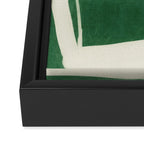 Green White Movement  Framed Canvas Print Gallery Image 3