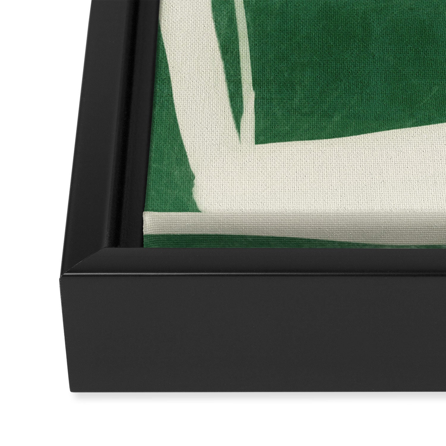 Green White Movement  Framed Canvas Print Gallery Image 3